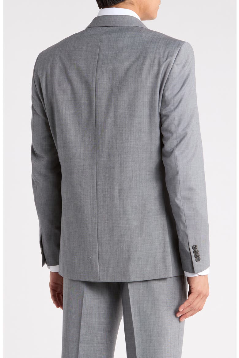 Two-Button Wool Blend Sport Coat, Alternate, color, LIGHT GREY SHARKSKIN SOLID