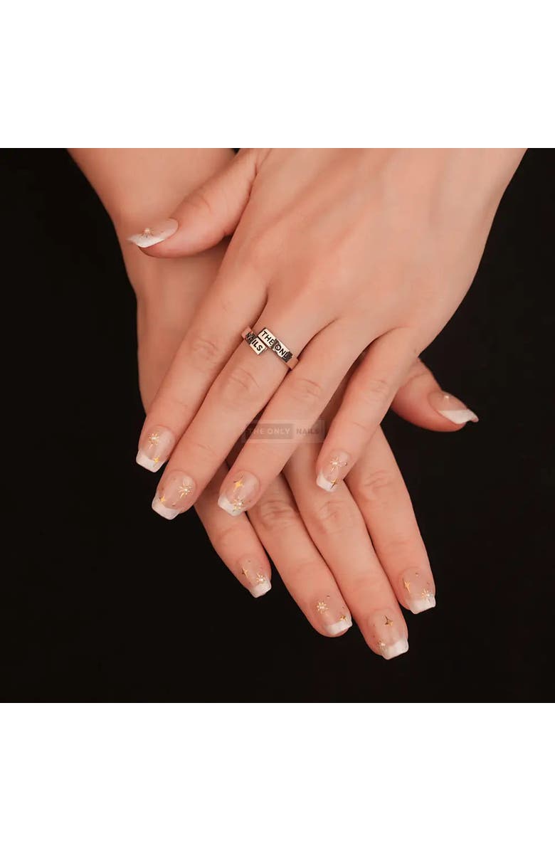 The Only Nails Celestial - Short Square - Nail Set, Alternate, color, Peachy Rose Gold Chrome