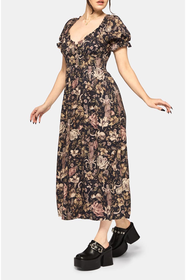 Short Sleeve Midi Dress, Alternate, color, Green