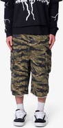 mnml Ultra Baggy Tiger Camo Cargo Shorts