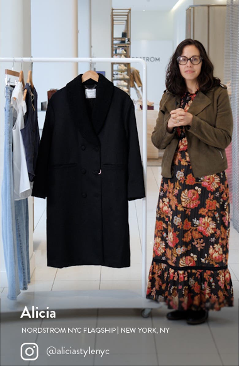 After Party Quilt Lined Wool Blend Coat, sales video thumbnail