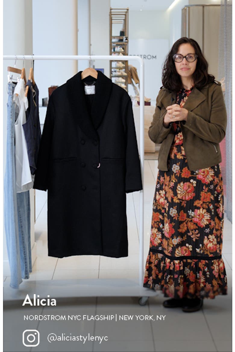 After Party Quilt Lined Wool Blend Coat video