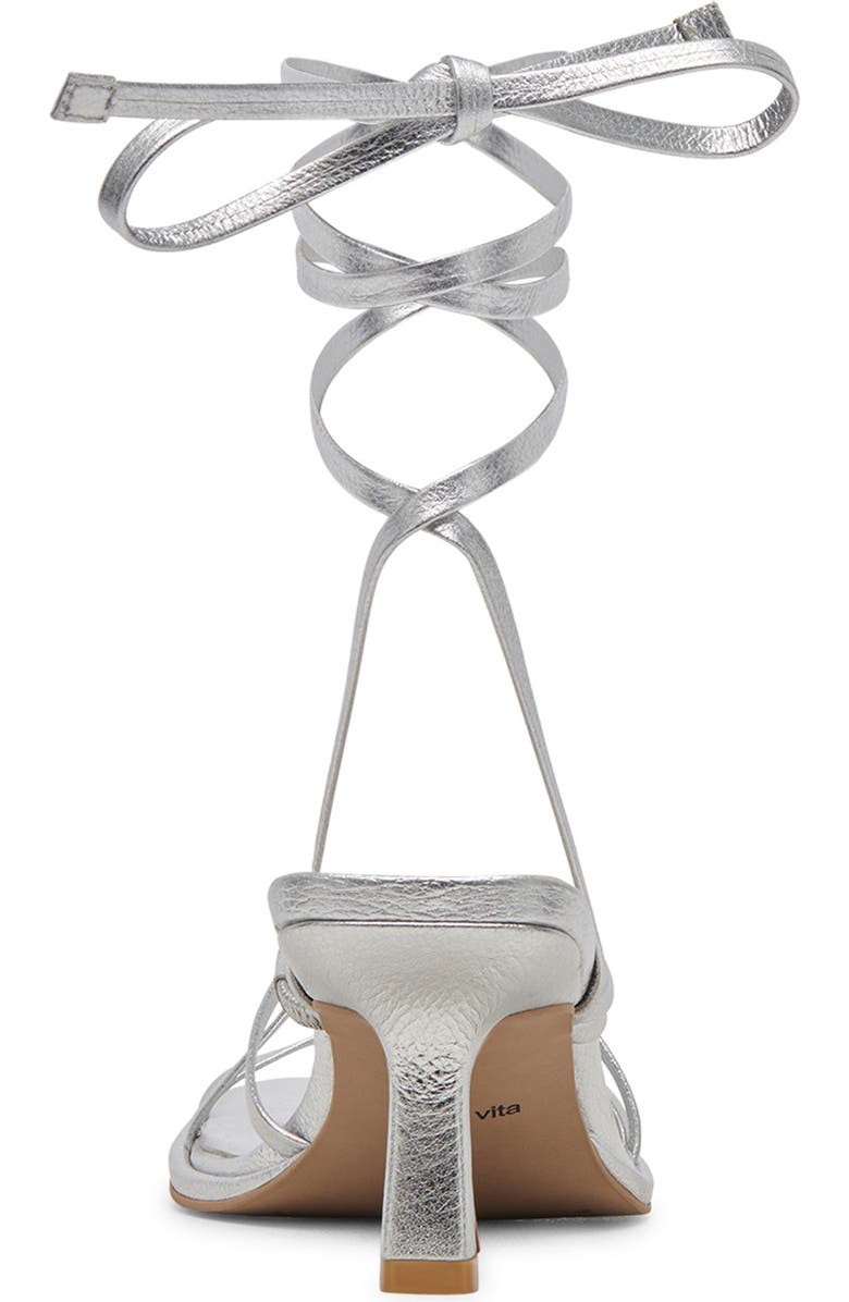Dolce Vita Malabo Ankle Wrap Sandal, Alternate, color, Silver