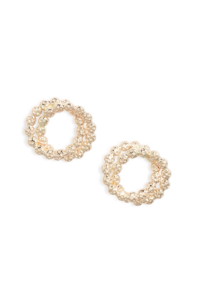 Nashelle Beaded Circle Stud Earrings, Main, color, 
