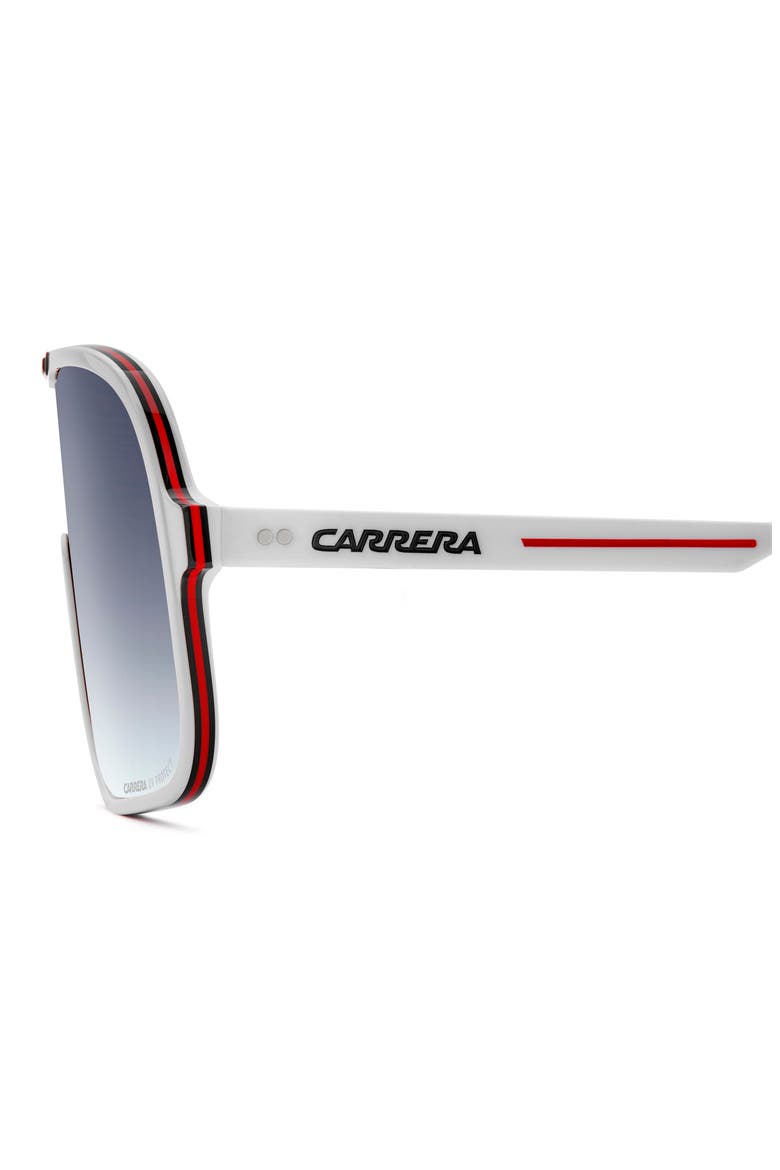 C Sport 99mm Gradient Shield Sunglasses, Alternate, color, WHITE/ DK BLUE SF