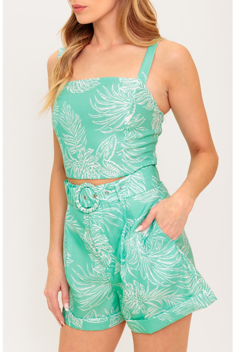 Print Two-Piece Set, Alternate, color, MINT/ OFF WHITE