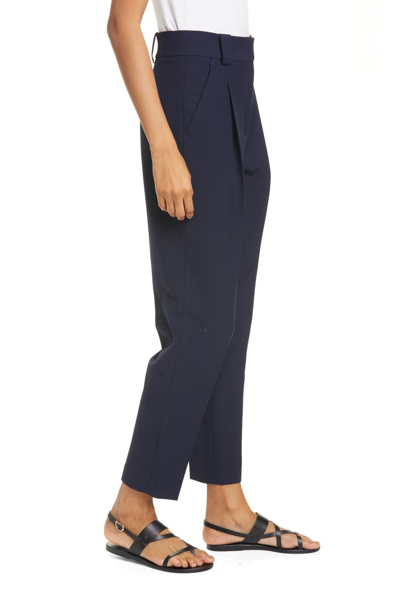 Colin Pleated Tapered Pants, Alternate, color, MIDNIGHT