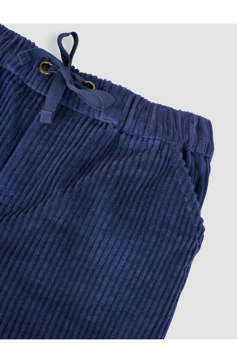 JOJO MAMAN BEBE Kids' Cotton Corduroy Drawstring Pants, Alternate, color, Navy