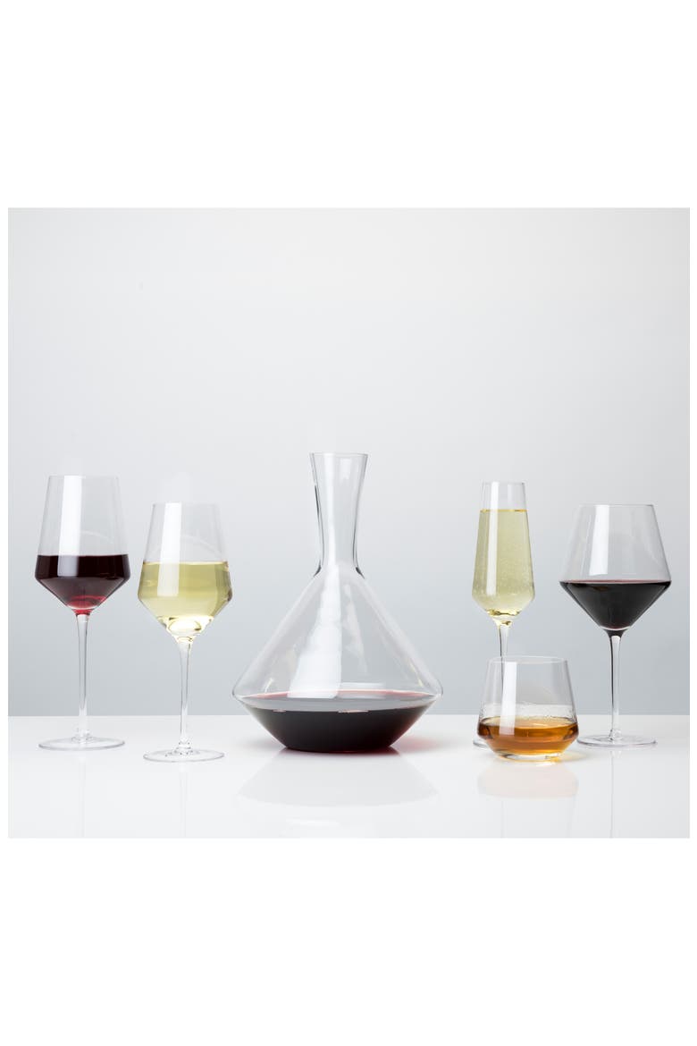 Raye Crystal Angled Chardonnay Glasses Set of 2, Alternate, color, CLEAR