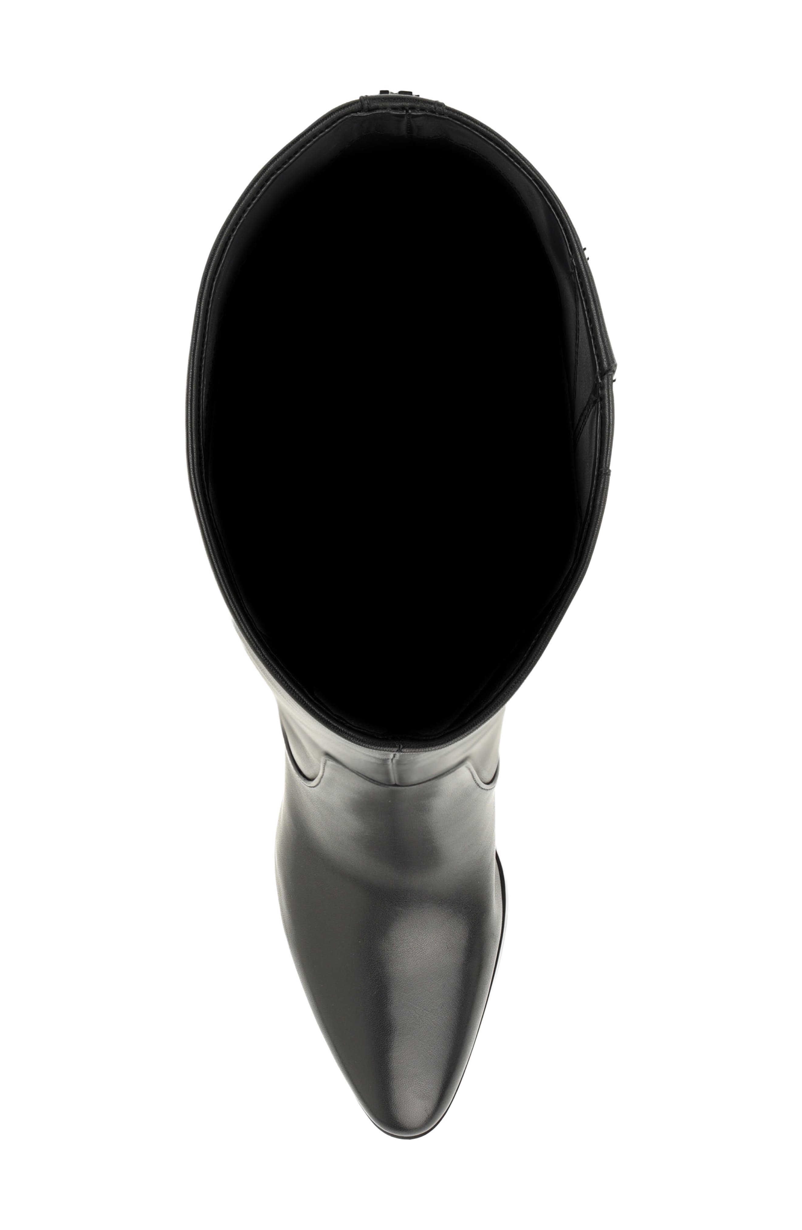 Darlea Knee High Boot, Alternate, color, BLACK LEATHER