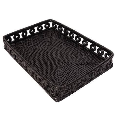 Artifacts Rattan Inna Design Rectangular Tray