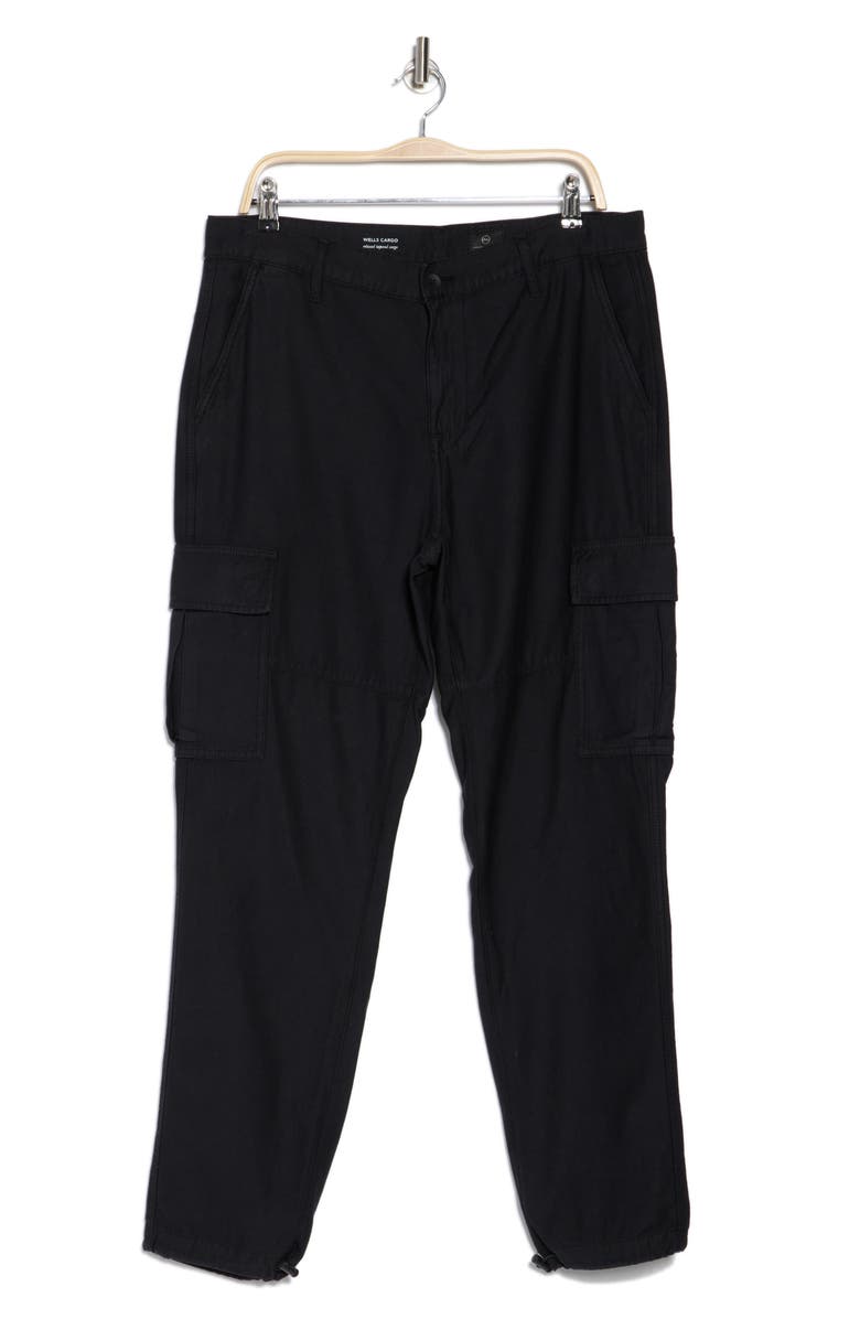 AG Relaxed Tapered Cargo Pants, Alternate, color, Sulfur Pure Black