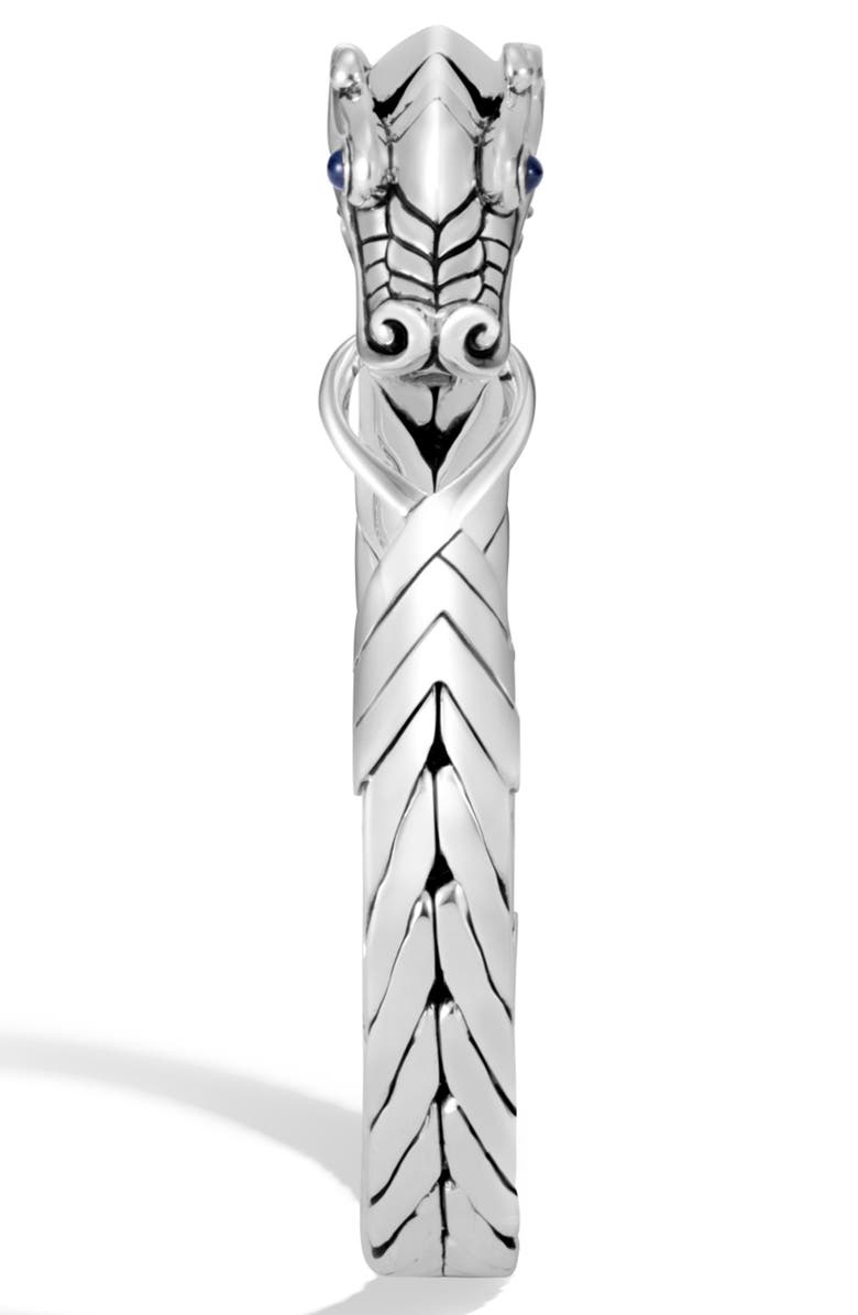 John Hardy Men's Legends Naga Station Bracelet with Blue Sapphire, Alternate, color, 