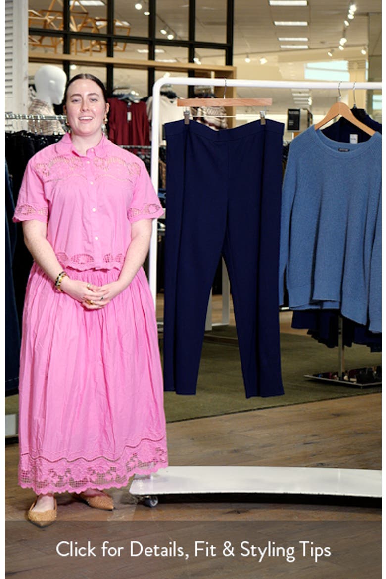 Double Knit Ankle Straight Leg Pants video