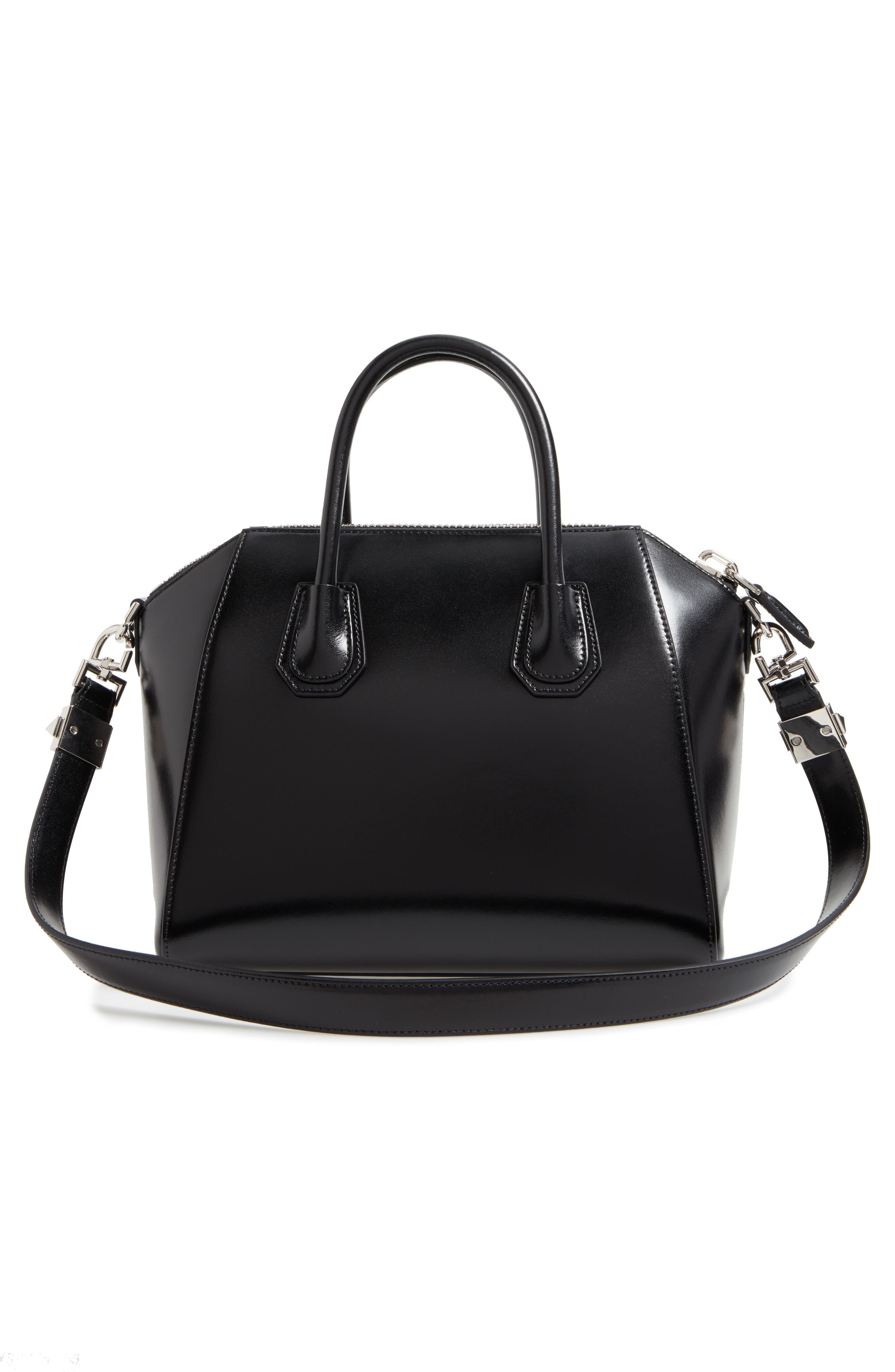 Givenchy Small Antigona Box Leather Satchel, Alternate, color, 