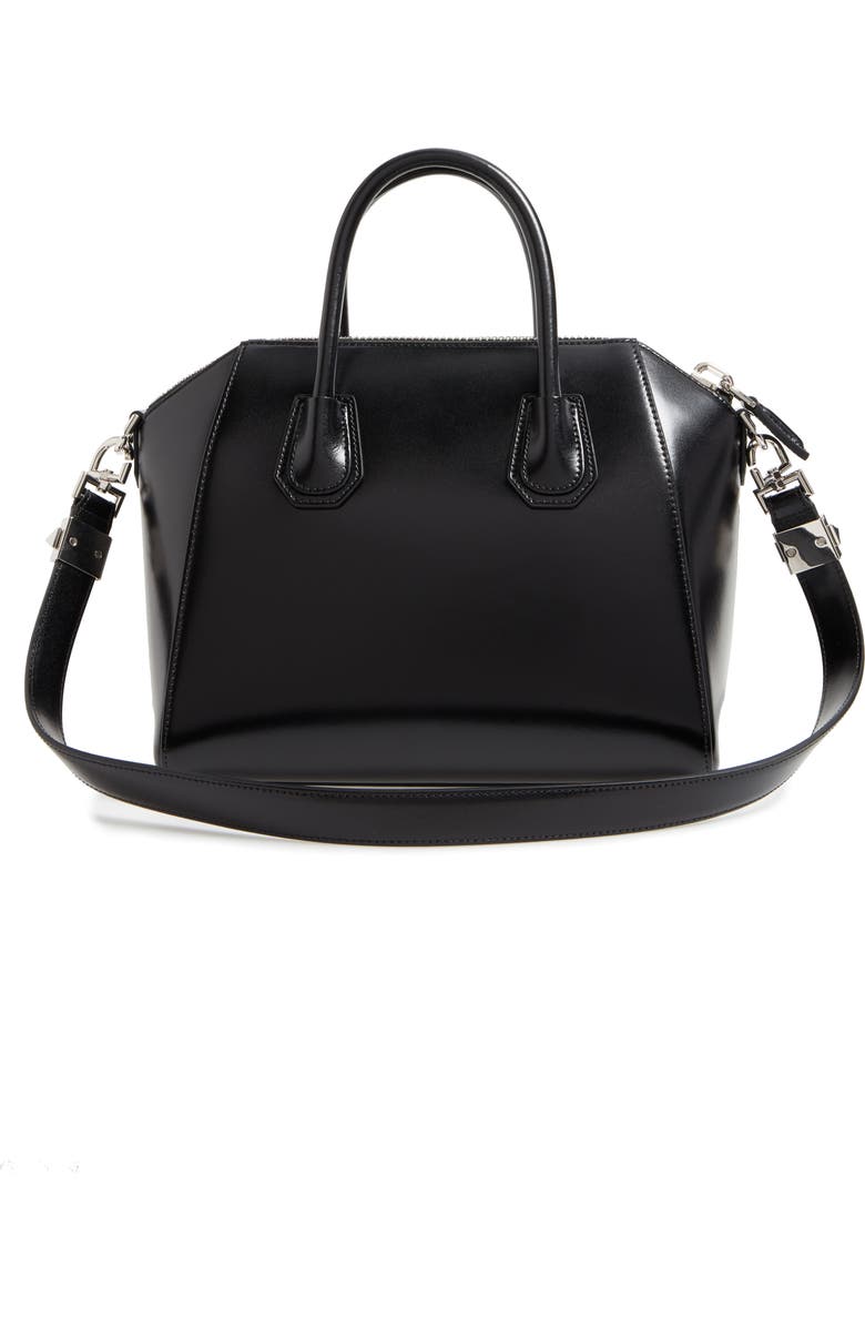 Givenchy Small Antigona Box Leather Satchel, Alternate, color,