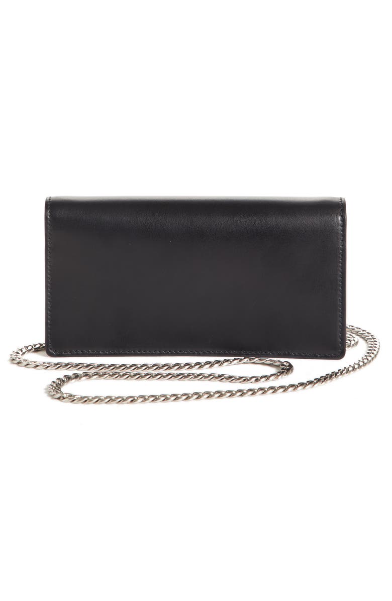 Prada City Leather Wallet on a Chain, Alternate, color, 