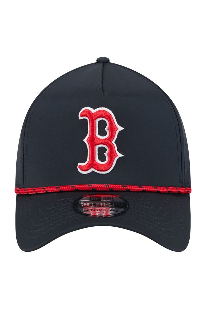 Men's New Era  Navy Boston Red Sox 39THIRTY A-Frame Perforated Flex Hat, Alternate, color, Navy
