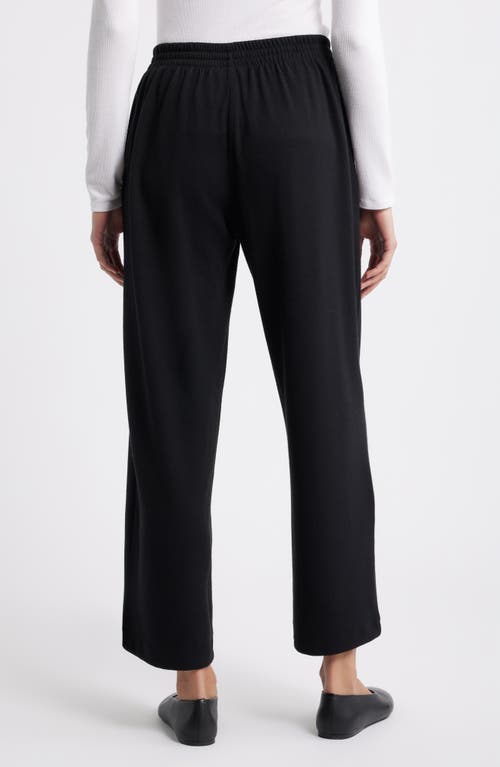 Caslonr Caslon(r) Ankle Wide Leg Sweatpants In Black