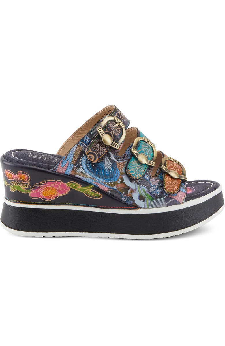 L'Artiste by Spring Step Caligal Platform Wedge Sandal, Alternate, color,