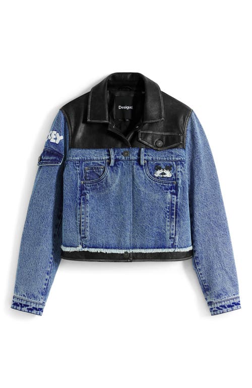 Desigual Mickey Mouse™ Denim Trucker Jacket In Blue