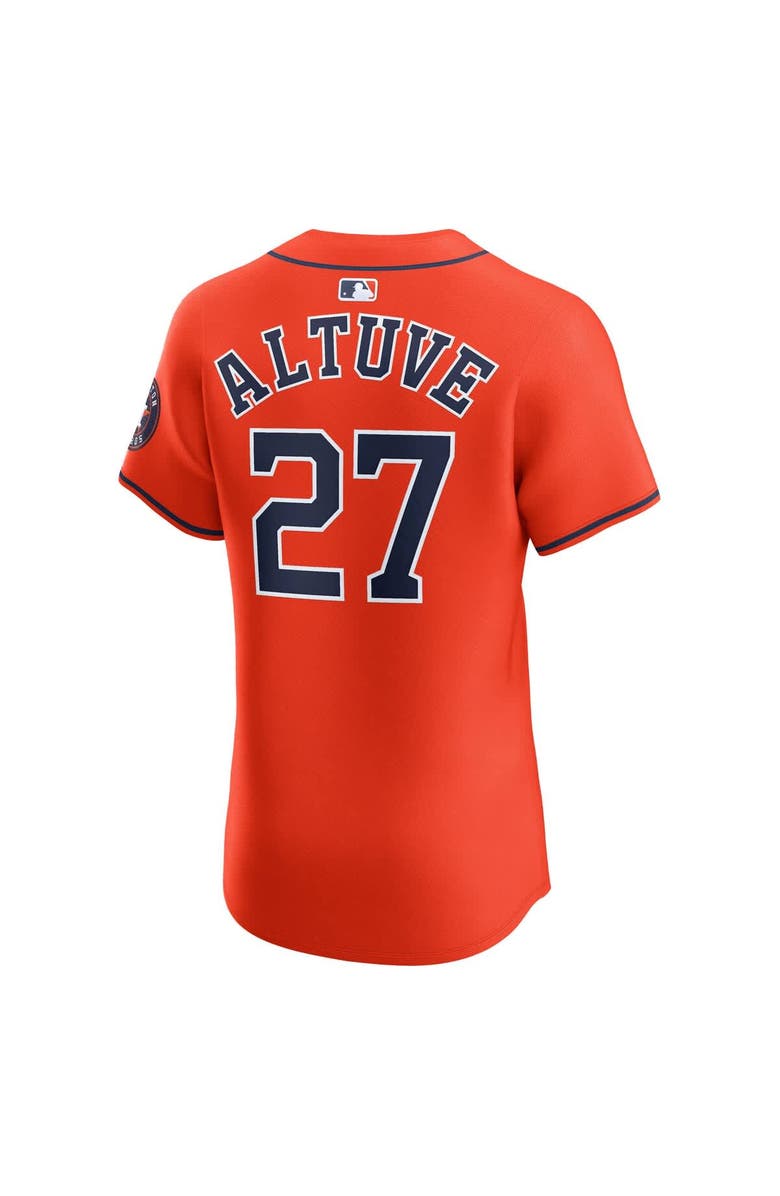 Nike Men's Nike Jose Altuve Orange Houston Astros Alternate Elite Player Jersey, Alternate, color, Orange