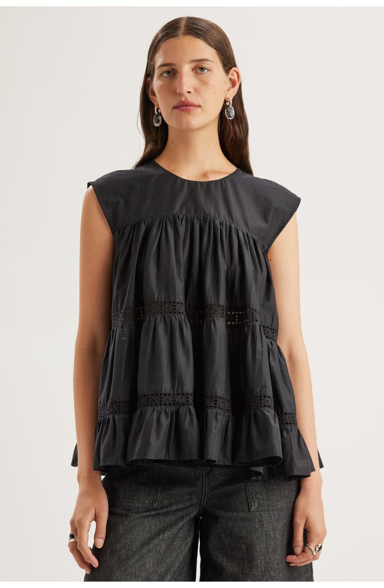 Merlette Quai Top, Alternate, color, Black