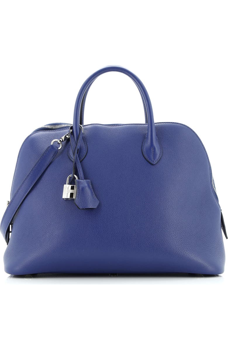 Pre-Owned Hermes Bolide 1923 Bag Evercolor 30, Main, color, Bleu Saphir