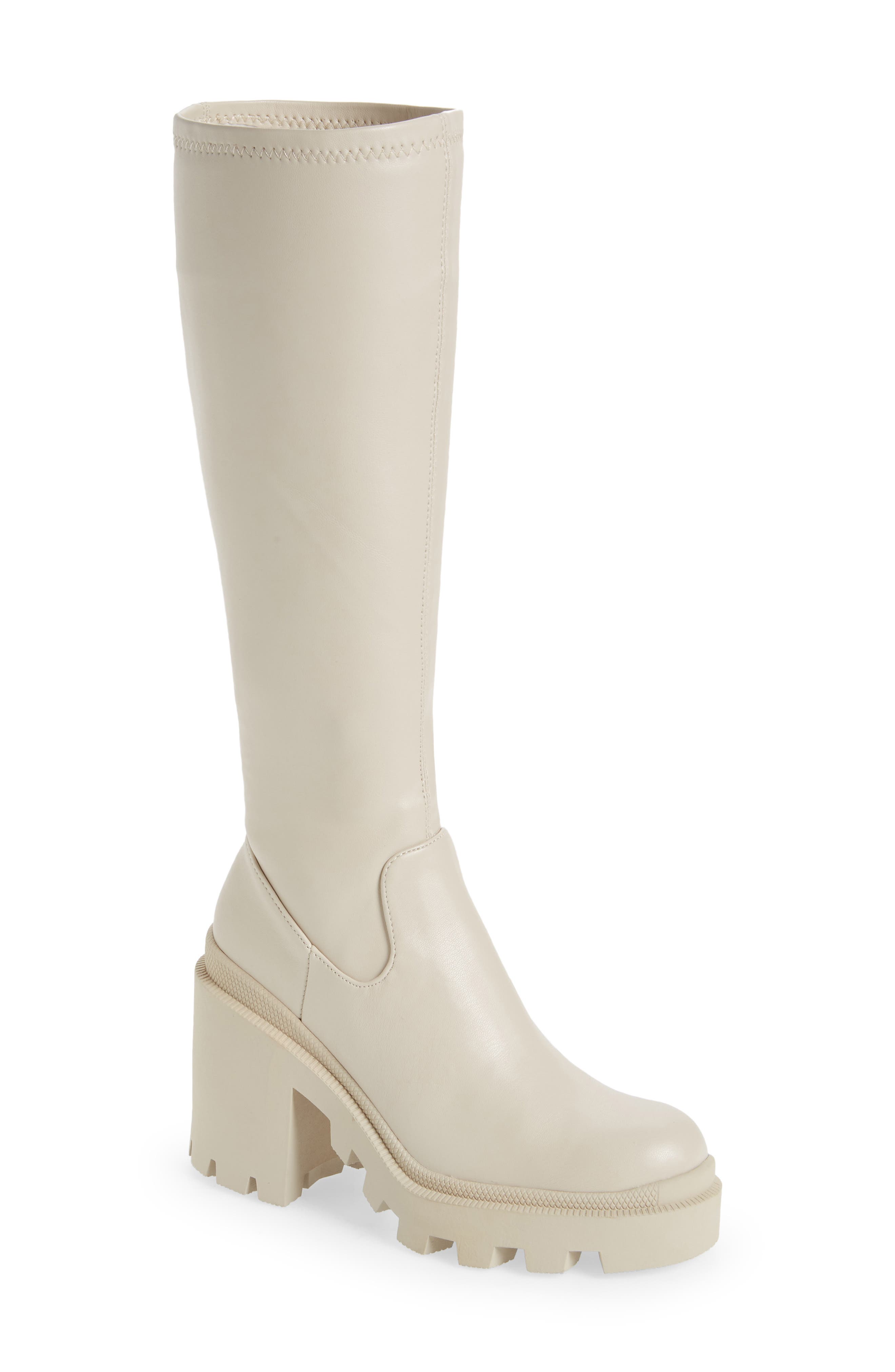 Roxanna Knee High Boot, Main, color, BONE