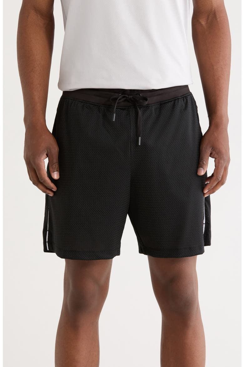 Mesh Coolcore Shorts, Main, color, BLACK