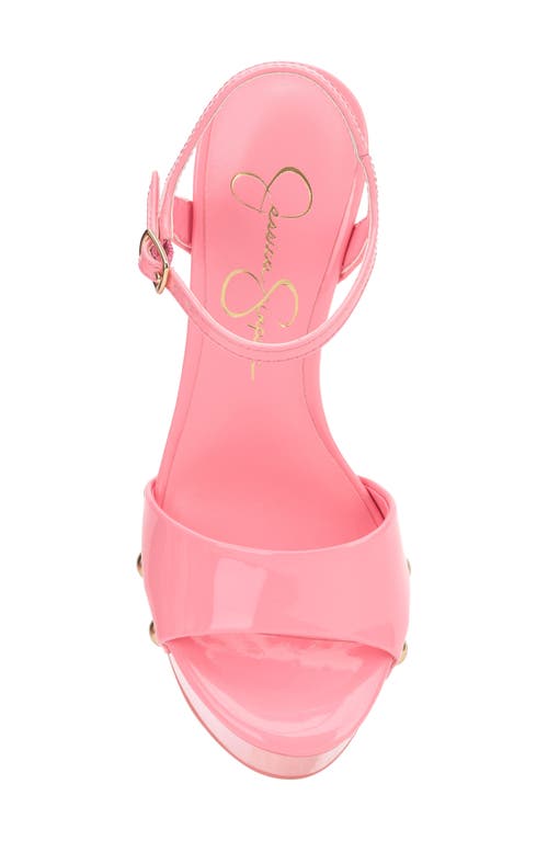 Jessica Simpson Calenta Ankle Strap Platform Sandal In Light Pink