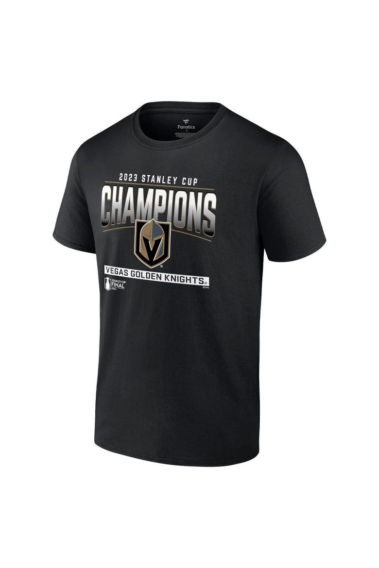 Men's Fanatics Branded  Black Vegas Golden Knights 2023 Stanley Cup Champions Signature Roster T-Shirt, Alternate, color, Black