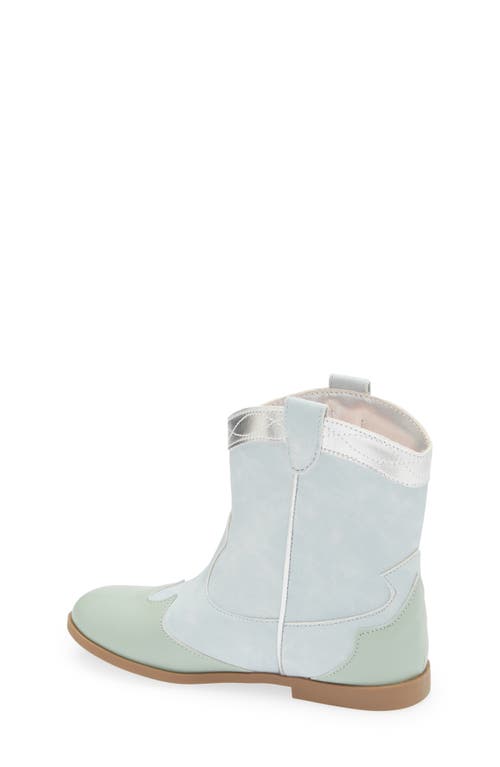 Tucker + Tate Kids' Goldie Western Boot In Blue Light Multi