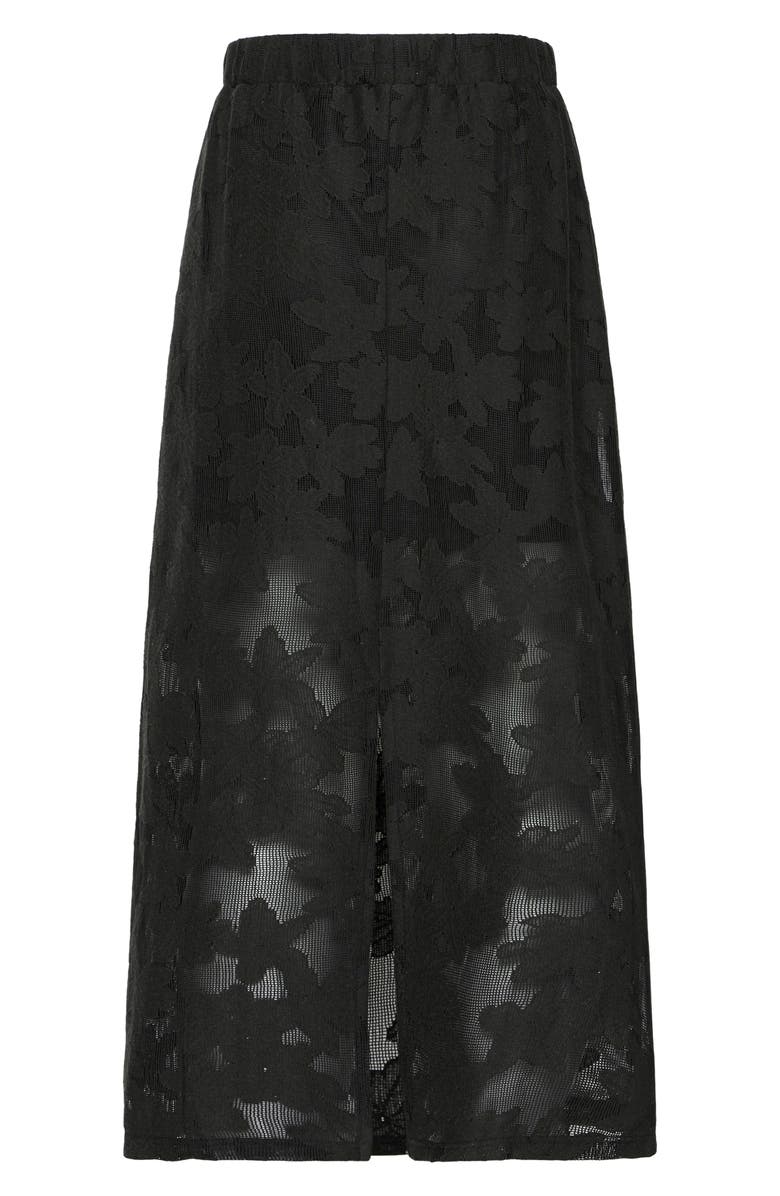 ICHI Lace Maxi Skirt, Alternate, color, Black
