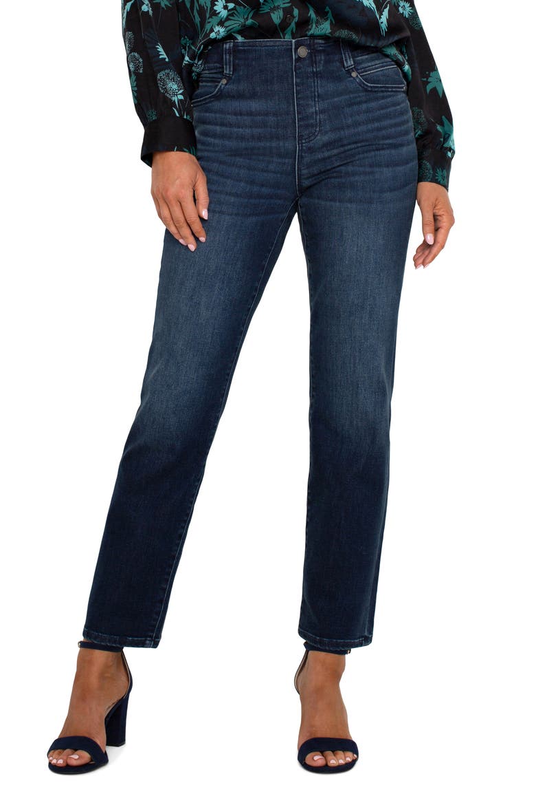 Gia Glider Pull-On Crop Flare Jeans, Main, color, WARNER LAKE