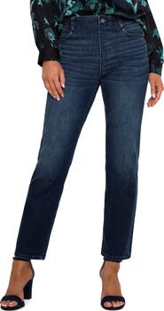 Liverpool Los Angeles Gia Glider Pull-On Crop Flare Jeans