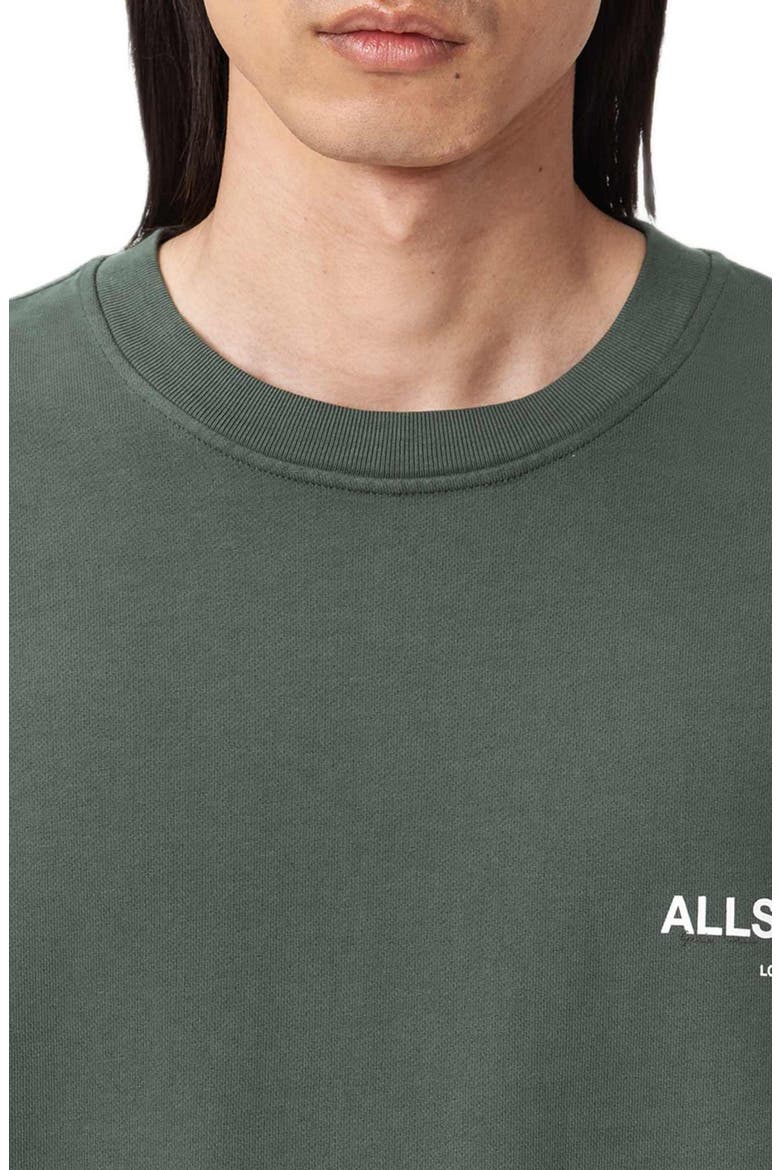 Halcyon Oversize Cotton Crewneck Sweatshirt, Alternate, color, GARNET GREEN
