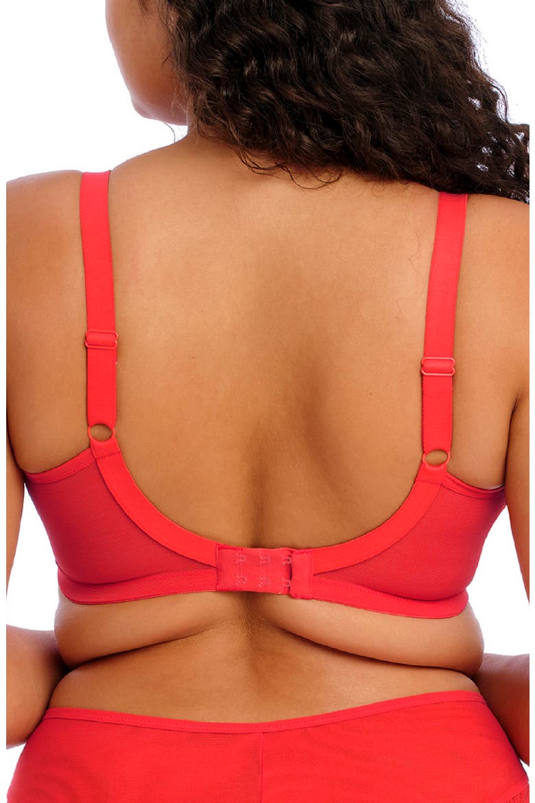 Kendra Underwire Plunge Bra, Alternate, color, CHERRY