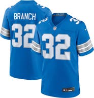 Nike Men's Nike Brian Branch Blue Detroit Lions Game Jersey