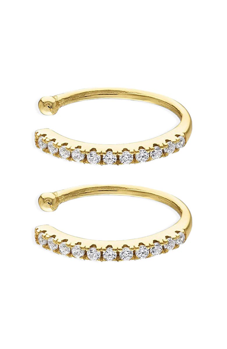 BEN ONI Set of 2 CZ Ear Cuffs, Main, color, Gold
