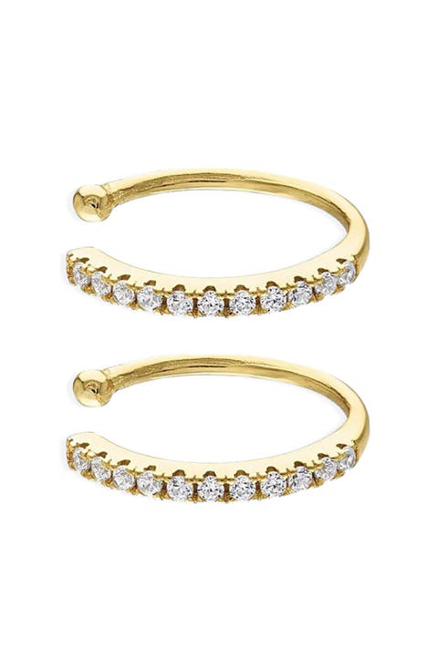 Set of 2 CZ Ear Cuffs