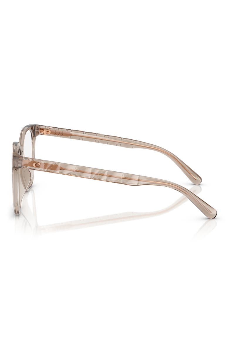 54mm Square Optical Glasses, Alternate, color, BROWN