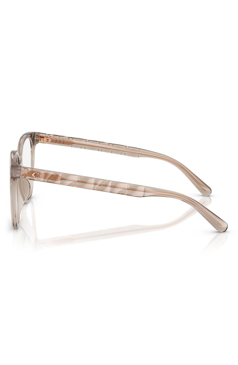 COACH 54mm Square Optical Glasses, Alternate, color, Brown