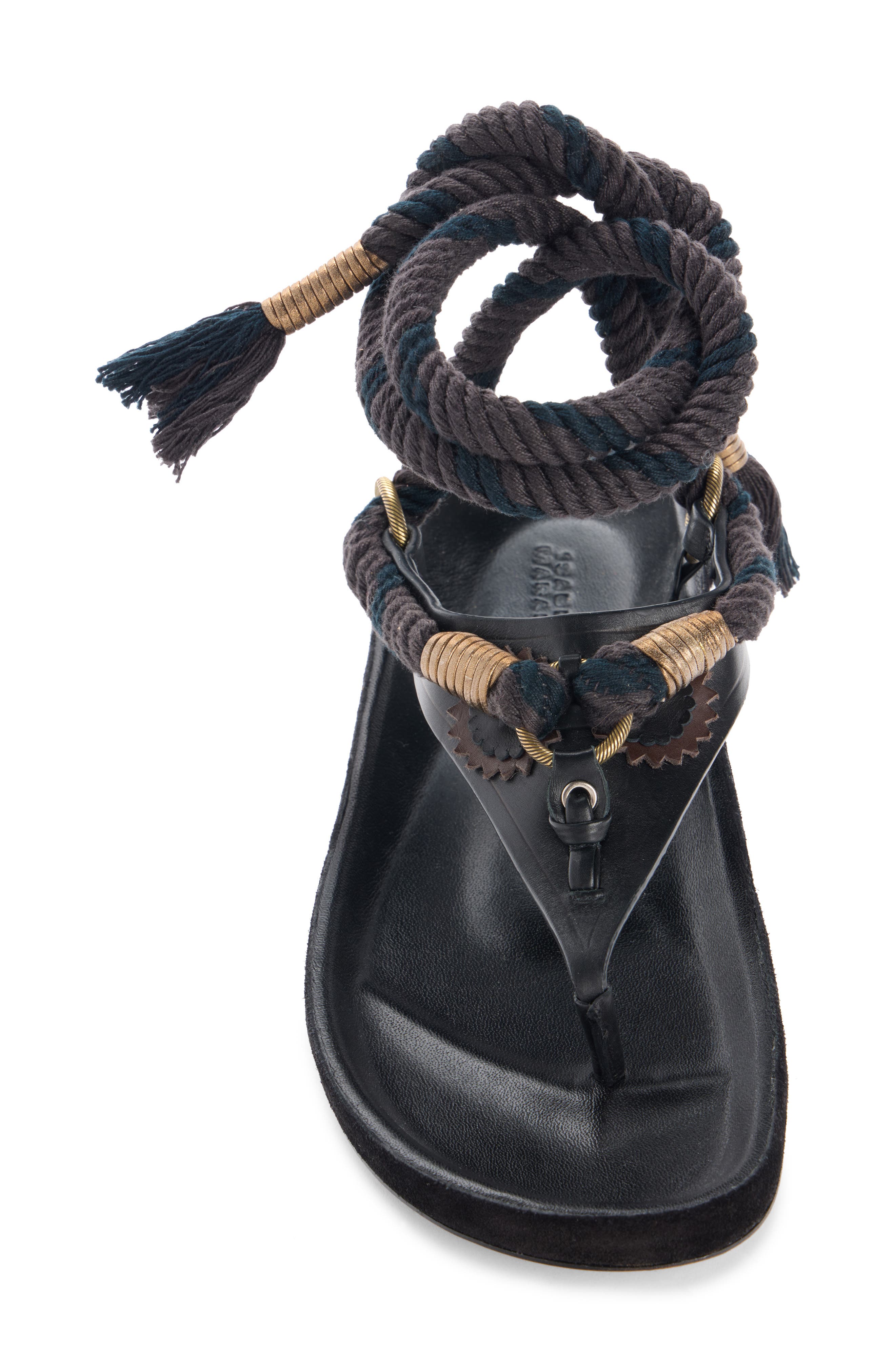 Isabel Marant Onyna Rope Sandal, Alternate, color, 01Bk Black