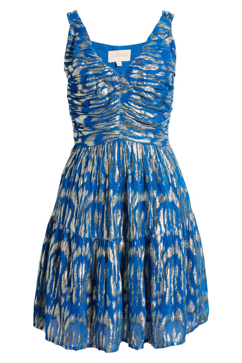 Mai Fit & Flare Dress, Alternate, color, BLUE