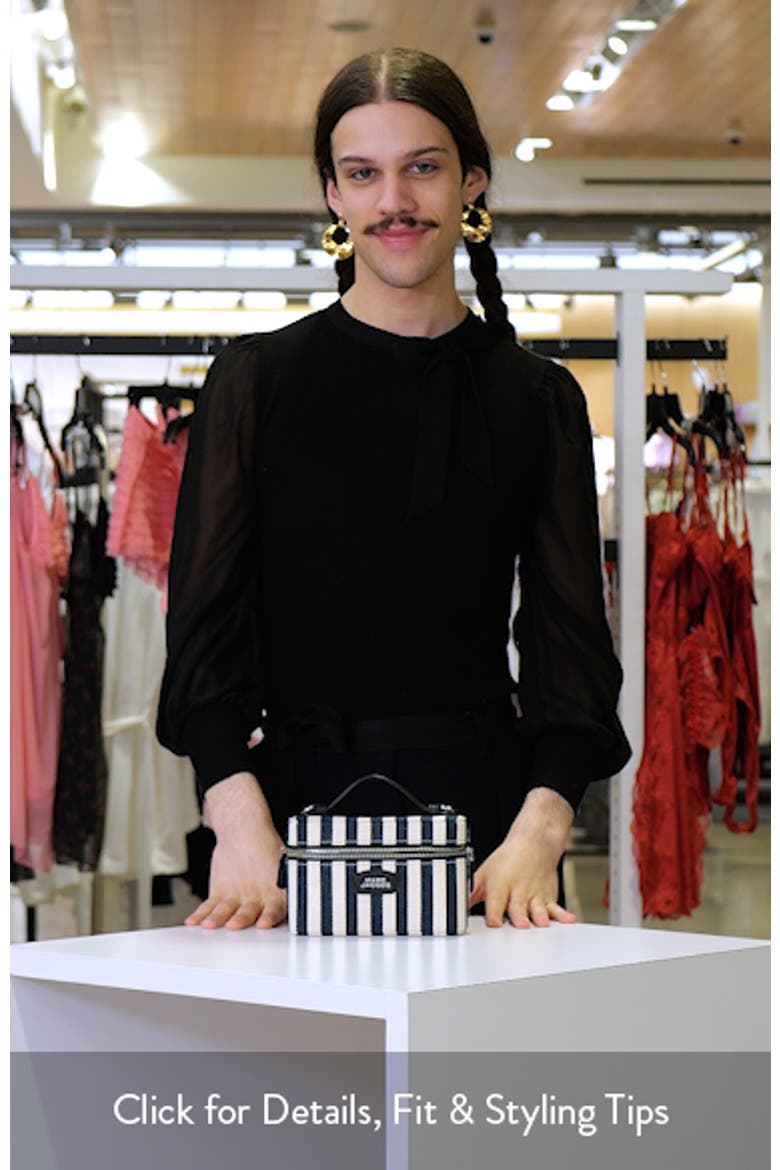 The Stripe Canvas Everyday East/West Vanity Bag video