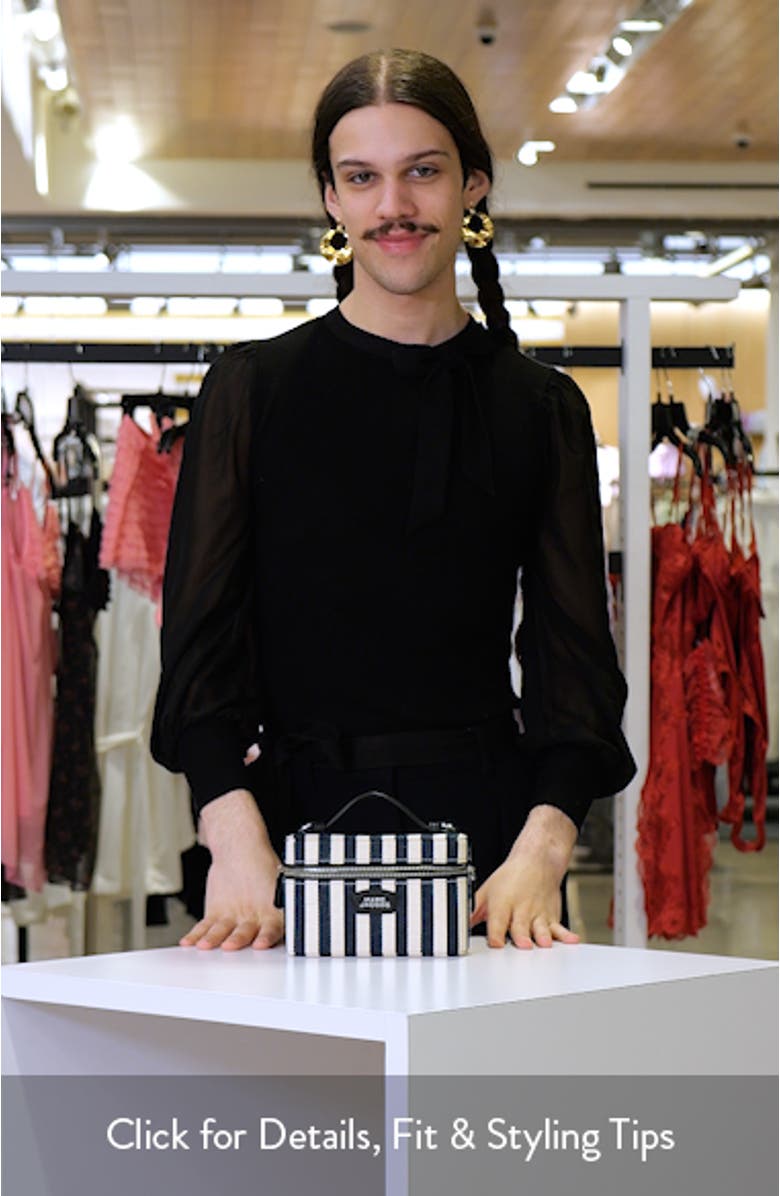 The Stripe Canvas Everyday East/West Vanity Bag, sales video thumbnail