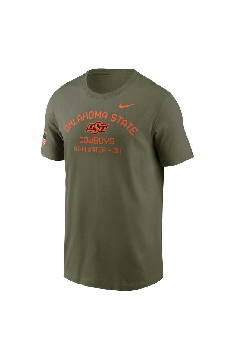 Nike Men's Nike  Olive Oklahoma State Cowboys 2024 Military Appreciation Performance T-Shirt, Main, color, 