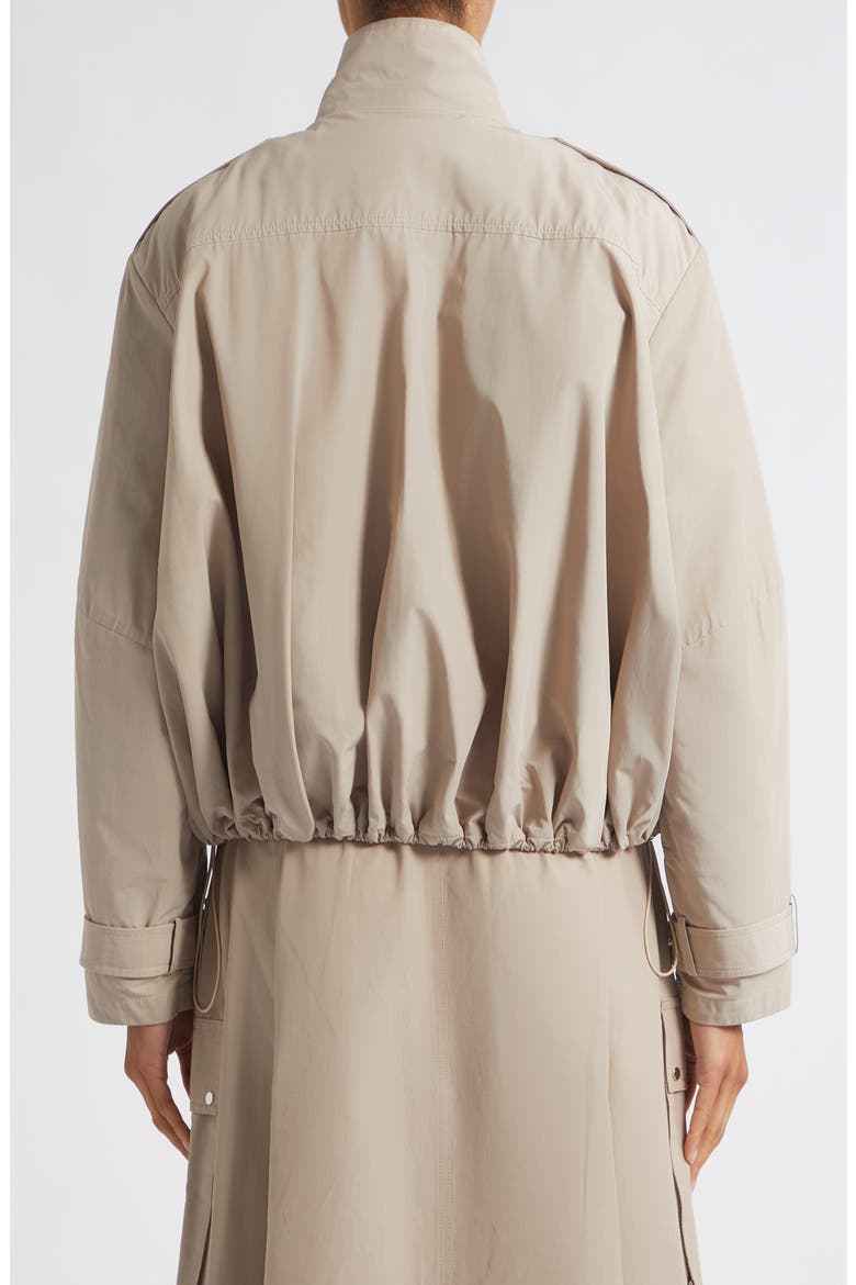 Alyssa Funnel Neck Bomber Jacket, Alternate, color, TAUPE