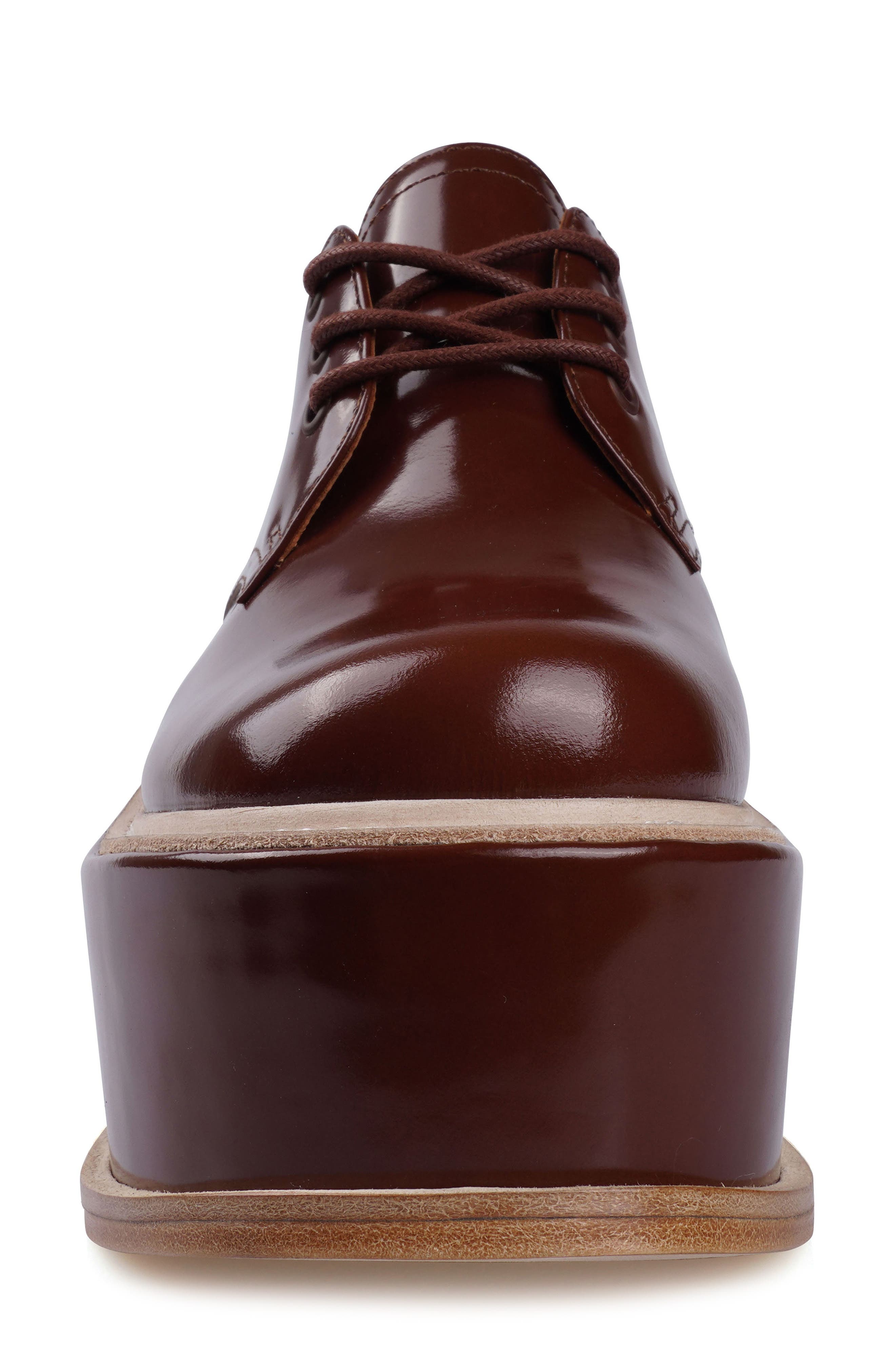 Fenni Platform Derby, Alternate, color, BROWN LEATHER